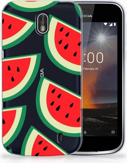 Nokia 1 Siliconen Case Watermelons