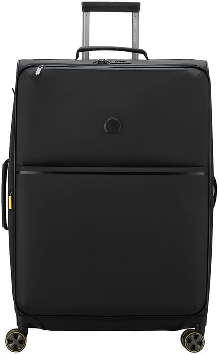 Delsey Turenne Soft - 76 cm Vergrootbare Reiskoffer - Zwart