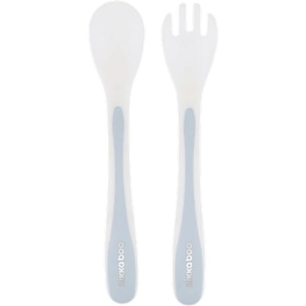 Kikka Boo Spoon and Fork Set – Blauw