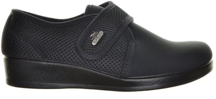 Fly Flot Lycra Gesloten Zwarte Pantoffel Met Velcro maat 38