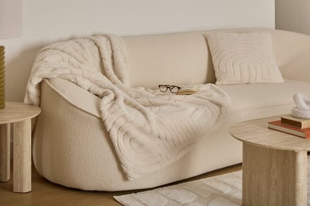 Atmosphera Plaid superzacht - 180x230cm - Ivoor