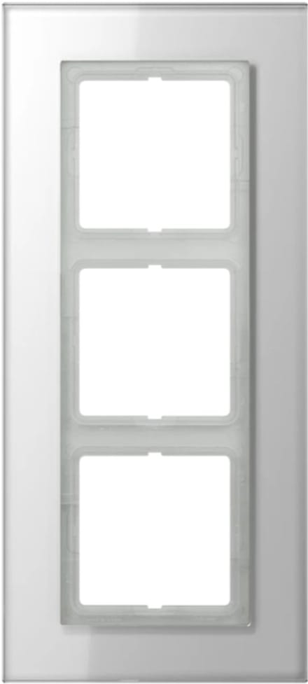 JUNG LS-plus afdekraam 3-voudig glas alpin wit (LSP983GLWW)
