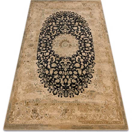 Kleden Rugsx tapijt SUPERIOR Piemonte rosette beige / marinebla 200x300 cm