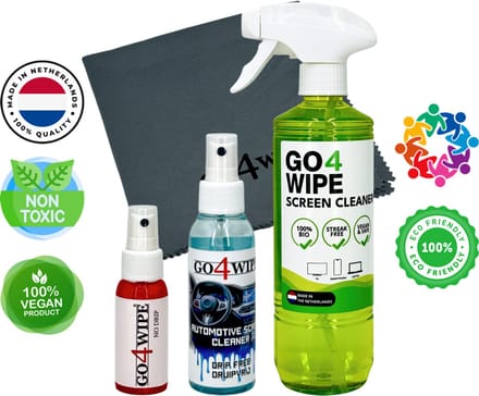 Go4Wipe Family Pack - Professioneel (beeld) schermreiniger / Screencleaner