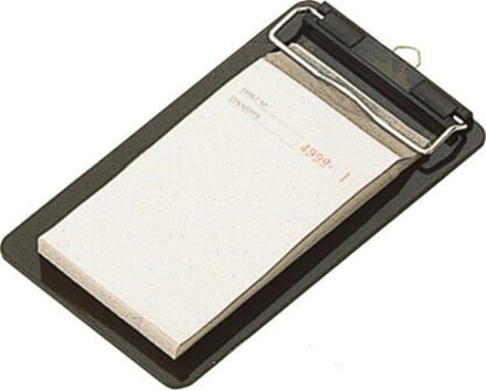 Déglon Semi-transparant acryl clipbord – rookgrijs – compact en stijlvol – 18,4x11 cm