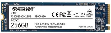 Patriot P300 - SSD - 256GB - M.2 NVMe - PCIe x4