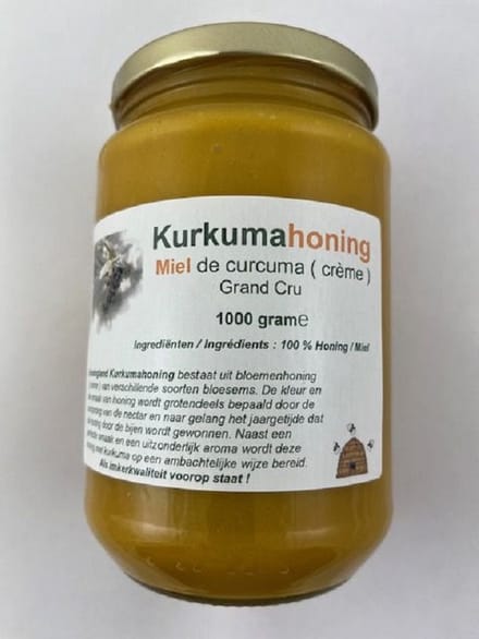 Honingland: Grand Cru Kurkumahoning crème . 1000 gram