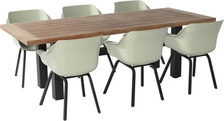 Hartman tuinset - Heron tuintafel 240 cm. + Sophie Element French Green