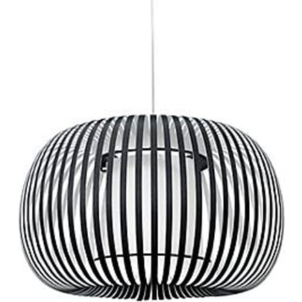 ESTENO plafondlamp, Ø 600 mm, zwart, textiel/PVC, E27, meet by Paperflow