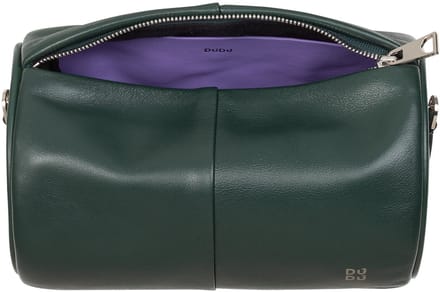DuDu - Lederen Schoudertas - Klein - Cylinder - Moderne Elegant