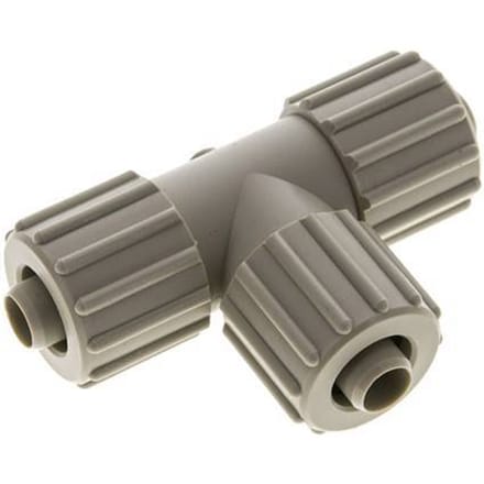 15x9mm PP T-Vorm Knelfitting 10 Bar PVC En PA