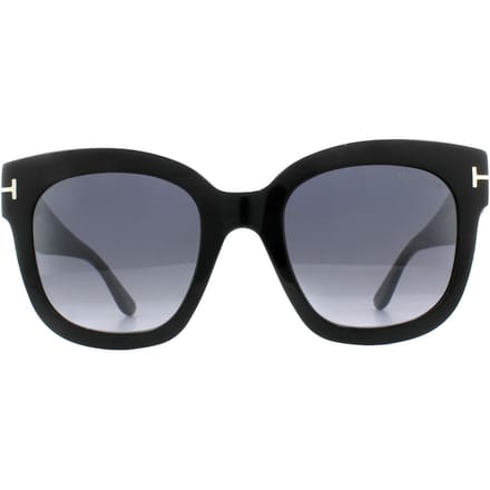 Tom Ford Zonnebril 0613 Beatrix 01C Glanzend Zwart Smoke Grijs Mirror