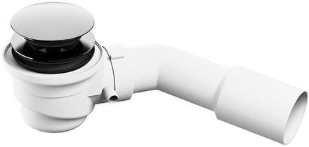 Cersanit Crea - Badafvoerset, ClickClack, chroom S904-010