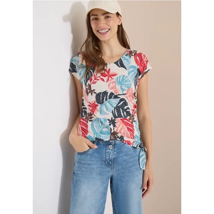 Shirt met burn-out look