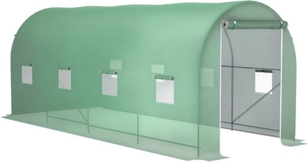 Outsunny Tunnelkas - Metaal - 500x200x205cm - Groen