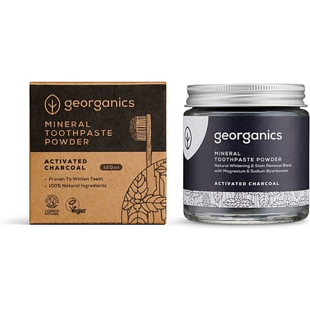 Georganics Natuurlijk Tandpoeder - Geactiveerde Houtskool