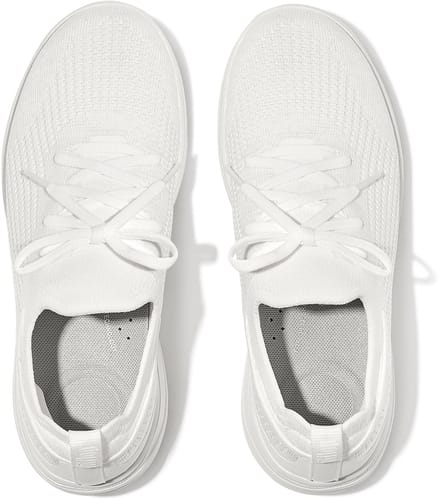 FitFlop Super-Q Knit Slip-On Laced Sneakers WIT - Maat 40