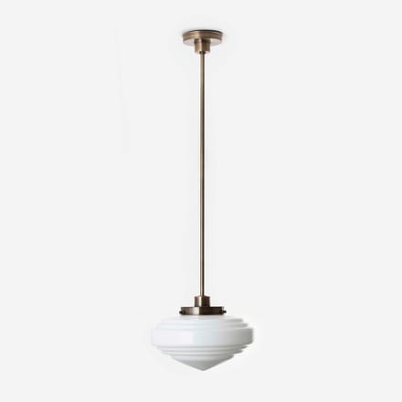 Hanglamp Deco Punt 20's Brons - Art Deco Trade