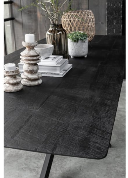 DTP Home Eettafel Curves Rechthoek teakhout - 210x78 cm