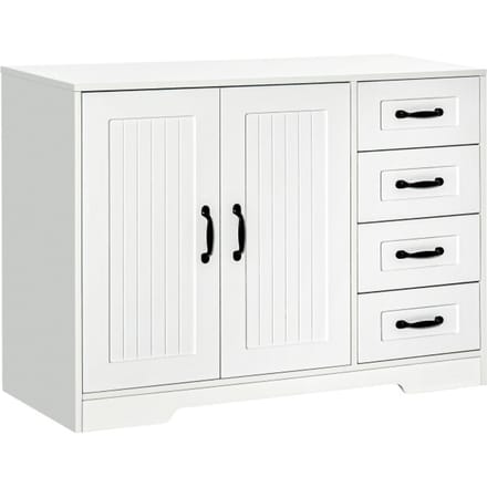 4goodz Buffetkast met 4 Laden 40x105x76 cm - Wit