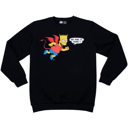 Cakeworthy x The Simpsons - Bart Simpson Devil Crewneck Sweatshirt - S
