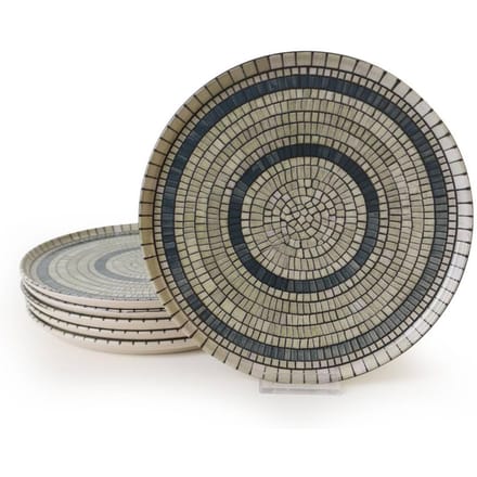 Set van 6 borden Davian keramiek | Hermia