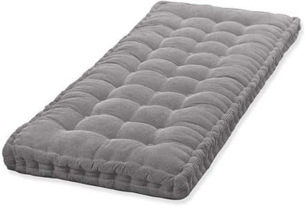 Bank Kussen Matras - Zitmat - Buiten Zitten - Extra Dik - 80 x 40 cm - Grijs