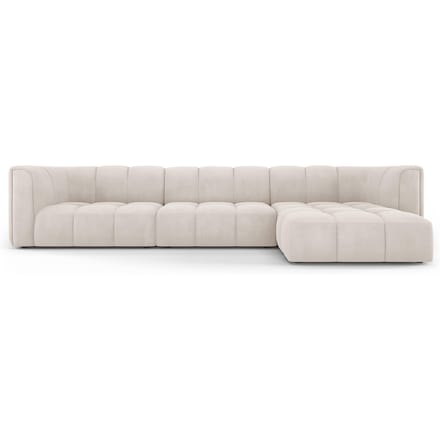 Hoekbank Francesca chenille rechts 5-zits | Milo Casa