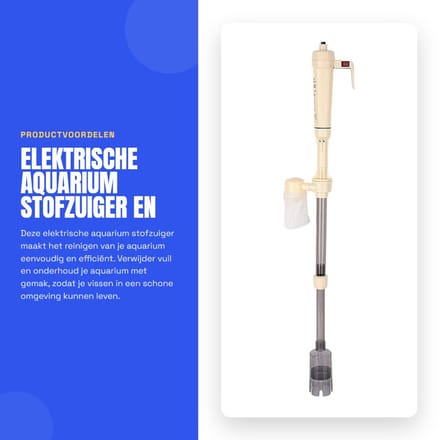 Dailygoods - Elektrische Aquarium Stofzuiger en Waterfilter Cleaner
