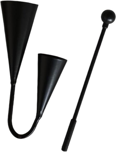 Agogo Bellen - Percussie Instrument - Muzikale Ontwikkeling - Traditioneel Tweetonig - 18x11cm