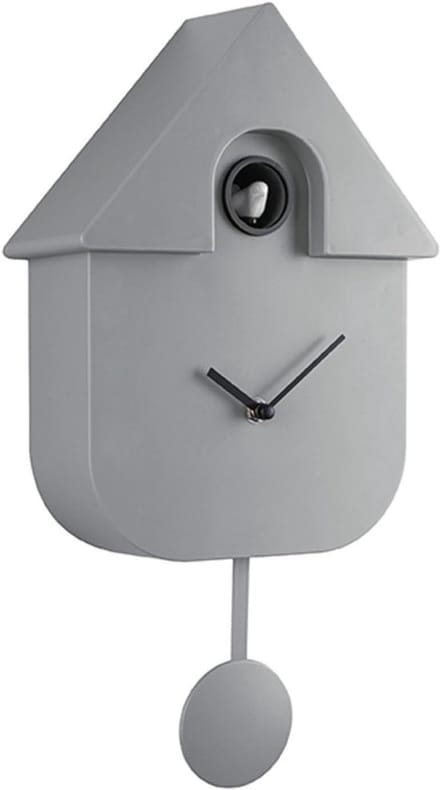 Core® Koekoeksklok Modern - Wandklok - Uurwerk - Grijs- 31cm x 4cm x 24cm