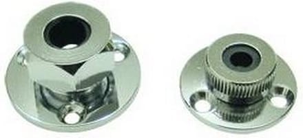 Kabeldoorvoer waterdicht / Messing verchroomd - Draad diameter 8mm
