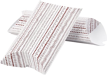 Cadeaudoosje, doodles, afm 18x15x6 cm, 300 gr, rood, 3 stuk/ 1 doos