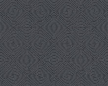 FANTASIE CIRKEL BEHANG - Zwart Zilver Metallic - AS Creation Esprit 13