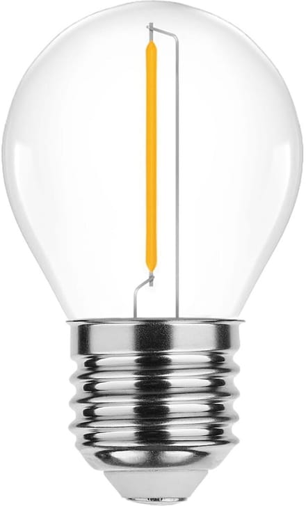 Modee E27 LED Filament Lamp 1W - 70lm - 2700K - Extra Warm Wit - LED Kogellamp G45 - Vervangt 10W Gloeilamp