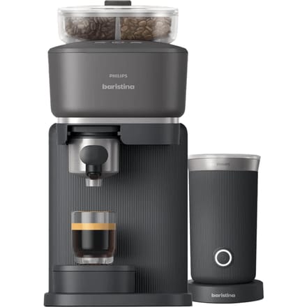Philips Baristina Bean Swap BAR320/60 Zwart + Melkopschuimer