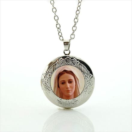 Ketting met hanger Maria Medjugorge nr. 2(medaillon)