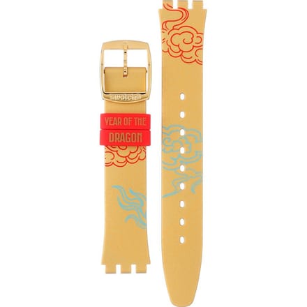 Swatch ASYXZ104 Dragon in gold Horlogeband