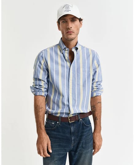 Gant 3250052 Overhemd Met Lange Mouwen Blauw L Man