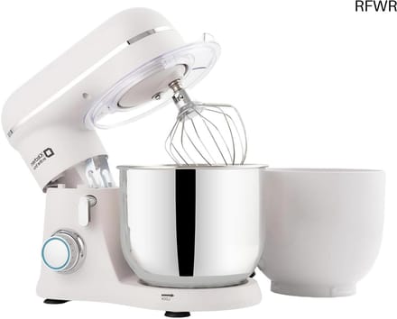 RFWR® Compacte keukenmachine met dubbele 3,5L kommen en 10 snelheden