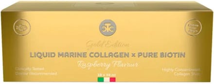 The Collagen Company | Liquid Marine Collagen Pure Biotin | Raspberry | 10 Shots | 10 x 30ml