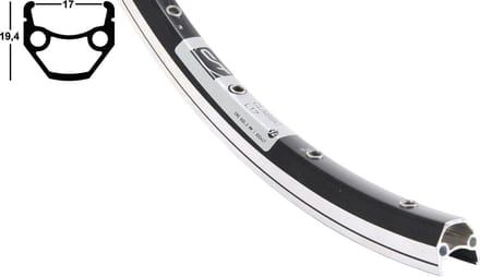 Contec Velg Holk.Classic 32 Gaats, Zwart