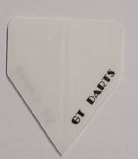 Dart Flights - 10 sets (30 stuks) - 75 micron - Delta Flights - Wit
