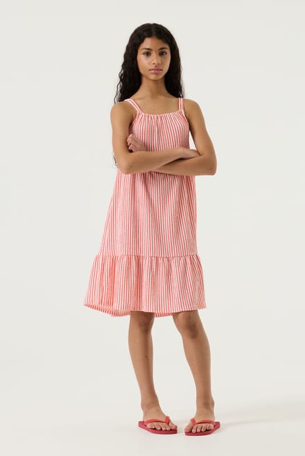 Garcia - Meisjes jurk - Maat 164/170 - Meisjes - Oranje - polyester