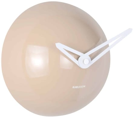 Karlsson Wandklok Cool Retro Cap - Muisgrijs - Ø15cm - Wandklok Modern