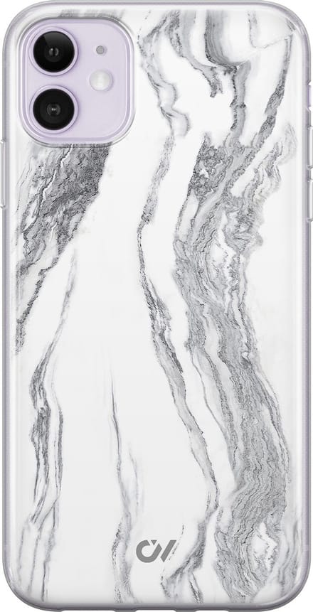 Hoesje geschikt voor Apple iPhone 11 - Marble Ivory - - Grijs - Apple - Casevibes
