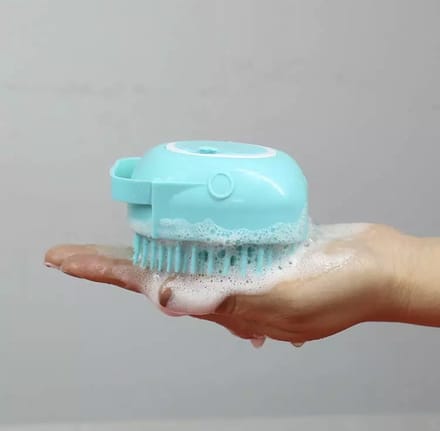 Babycure Siliconen Haarborstel | Blue Brush | Shampoo massage borstel