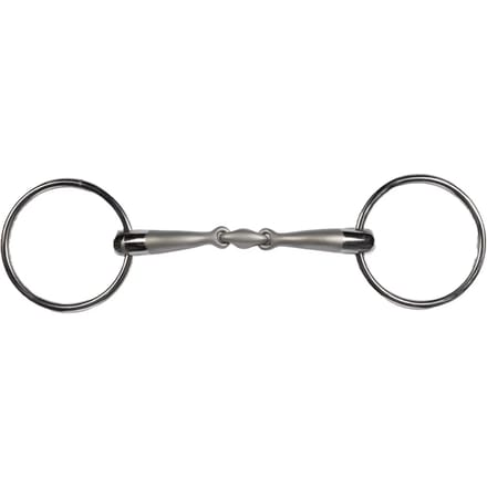 Dubbel bit voor paarden HKM Soft Touch 14 mm