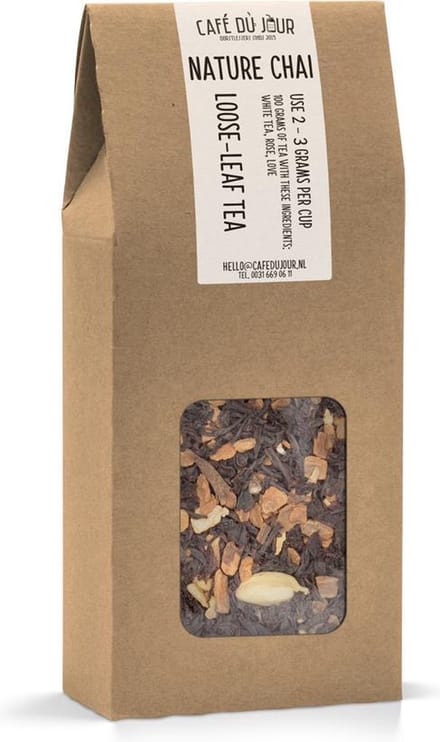 Nature Chai - zwarte thee 100 gram - Café du Jour losse thee