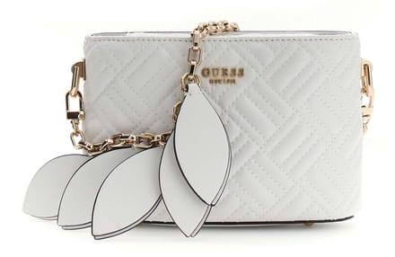 GUESS schoudertas Sally Mini Bucket White wit
